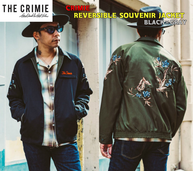 CRIMIE 2019AW “REVERSIBLE SOUVENIR JACKET BLACK×KHAKI” 滋賀 アメカジ ストリート